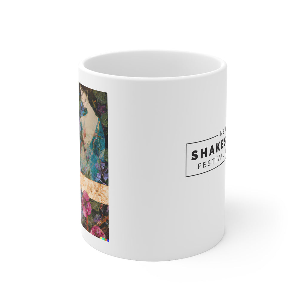 Hamlet & Ophelia Collage Mug - White