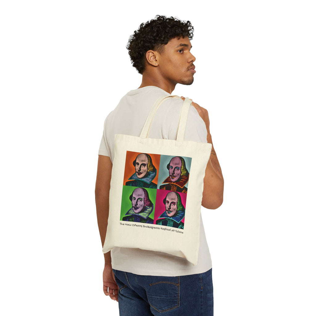 Shakespeare Pop Art Canvas Tote Bag