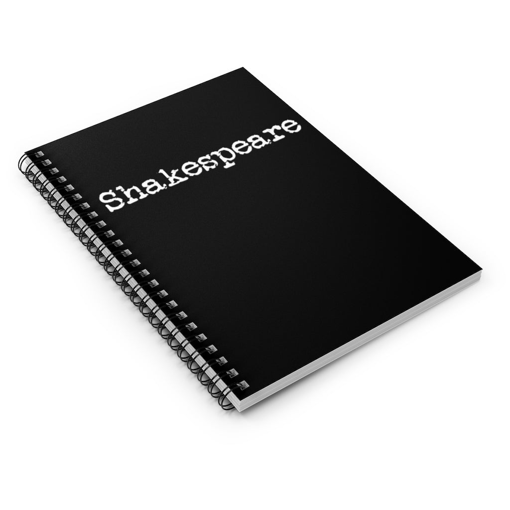 Shakespeare Spiral Notebook - Ruled Line
