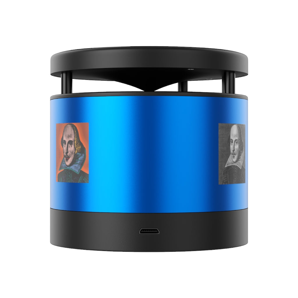 Pop Shakespeare Metal Bluetooth Speaker and Wireless Charging Pad
