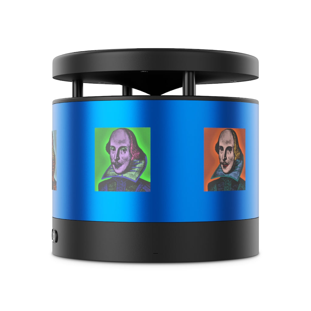 Pop Shakespeare Metal Bluetooth Speaker and Wireless Charging Pad